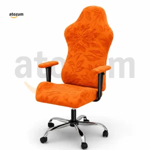 fujian-jacquard-gaming-chair-cover-orange-flower