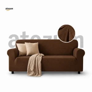 Coffee HoneyComb Sofa Cover