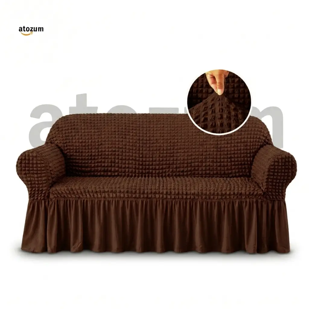 Coffee Turkey Sofa Cover