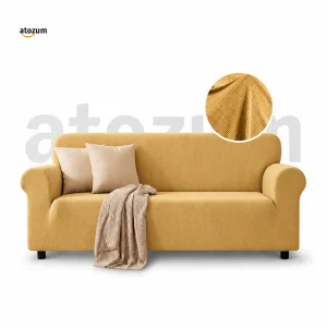 Golden HoneyComb Sofa Cover