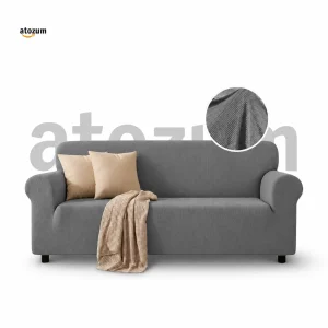 Gray HoneyComb Sofa Cover