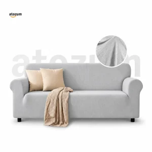Silver HoneyComb Sofa Cover