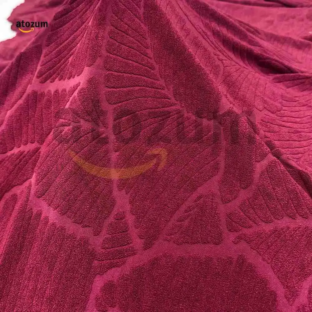 Premium Fujian Jacquard Gaming Chair Cover | Maroon Leaf | Custom Fit Gaming Chair Cover Bangladesh - Image 3