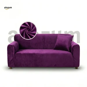 Velvet Magenta Sofa Cover