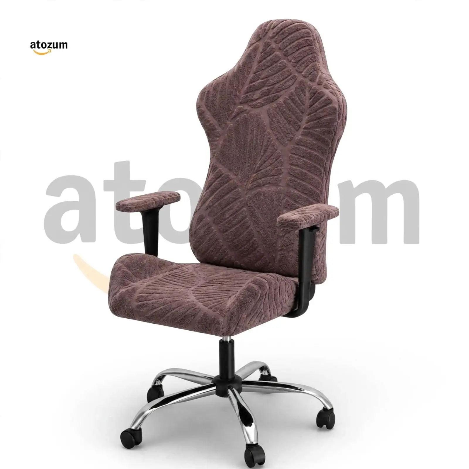 Premium Fujian Jacquard Gaming Chair Cover | Coffee Leaf | Custom Fit Gaming Chair Cover Bangladesh