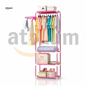 Fashionable 3 Layer Cloth Rack Multi-Purpose Clothes Storage Organizer