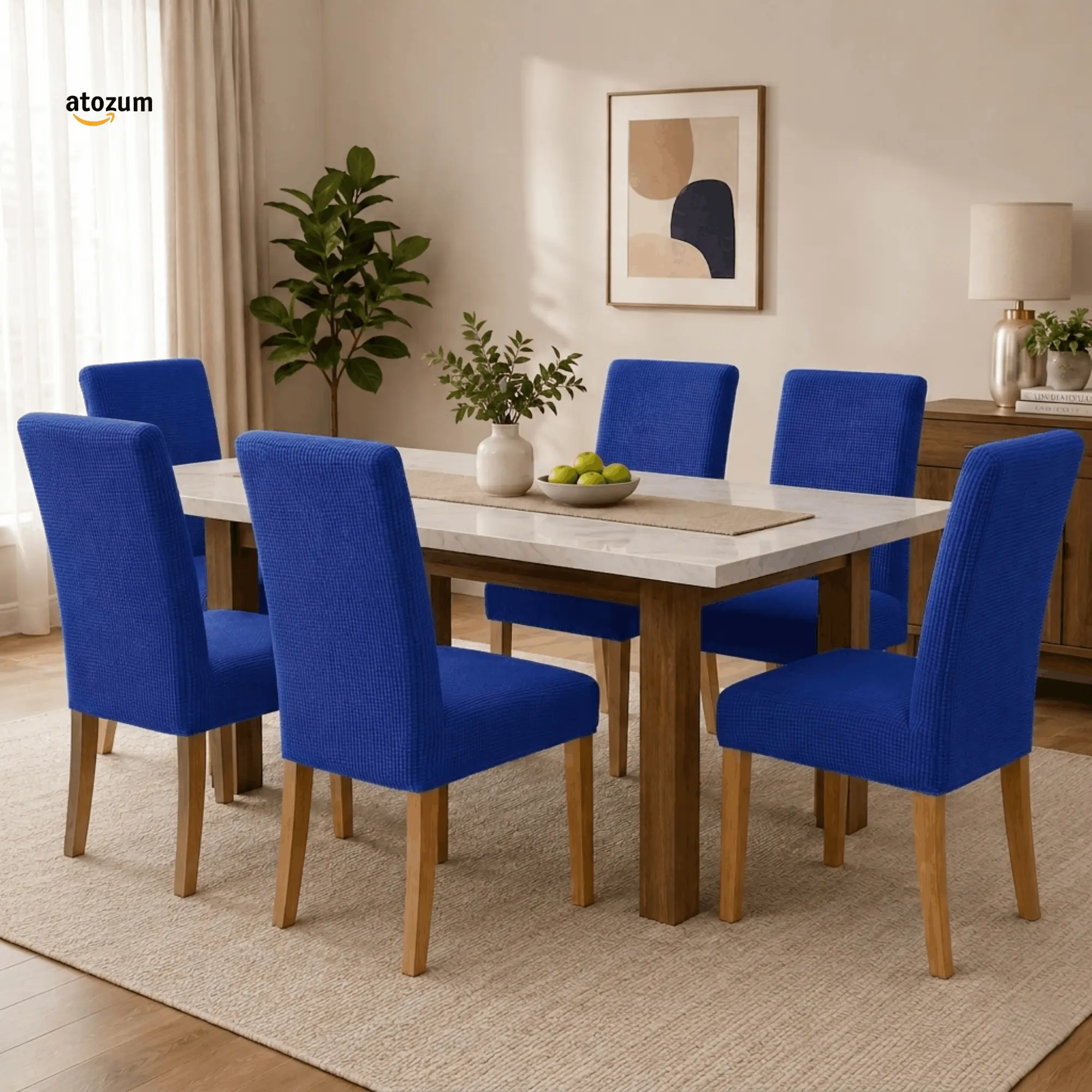 Royal Blue Colour | Premium Honeycomb Chair Cover