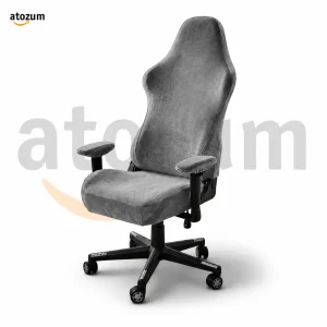 Velvet Gaming Chair Cover - Gray