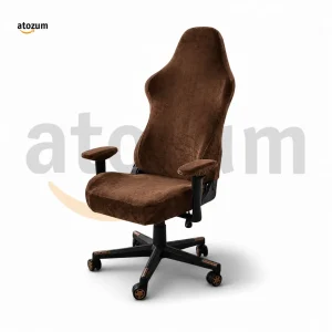 Velvet Gaming Chair Cover - Coffee