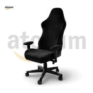 Velvet Gaming Chair Cover - Black