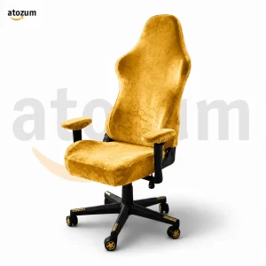 Velvet Gaming Chair Cover - Golden Colour