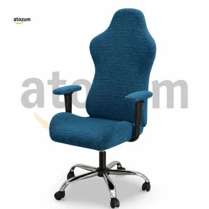 fujian-jacquard-gaming-chair-cover-sea-green-puzzle