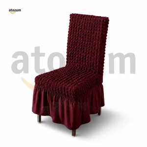 Deep Maroon Colour | Luxury Turkey Spandex Chair Cover BD