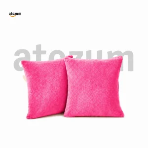 Pink- Velvet Cushion Cover | Soft Premium Sofa Cushion Cover Bangladesh