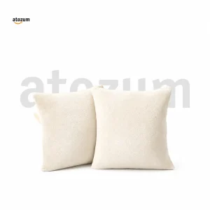 Cream - Velvet Cushion Cover | Soft Premium Sofa Cushion Cover Bangladesh