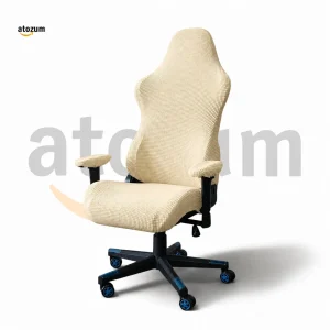 honeycomb-gaming-chair-cover-cream