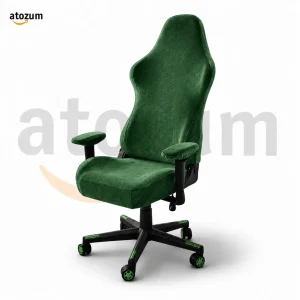 Velvet Gaming Chair Cover - Green