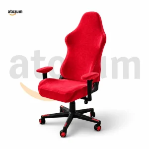 Velvet Gaming Chair Cover - Red