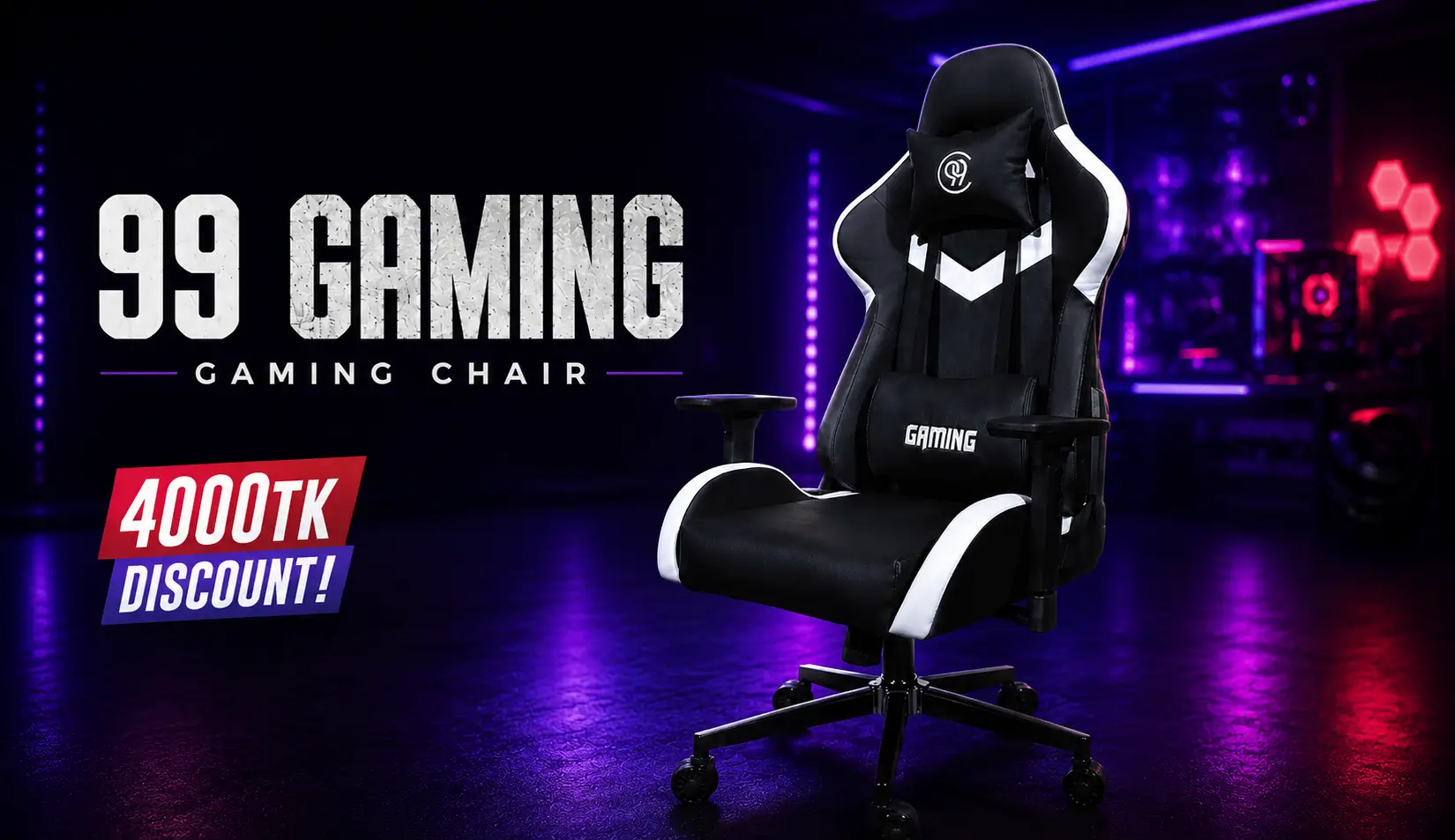 Premium Gaming Chair Launching Offer – Flat ৳4,000 OFF | Limited Time Deal