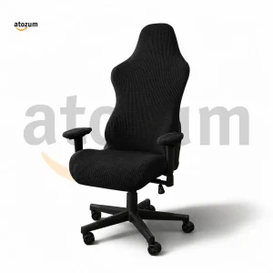 Premium Honeycomb Gaming Chair Cover – Matte Black | Fully Imported Stretch Fabric