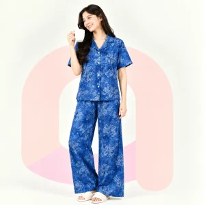 Premium Women's Pajama Set – Cotton Self Embroidery Design |  Galuxy Epecial Edition