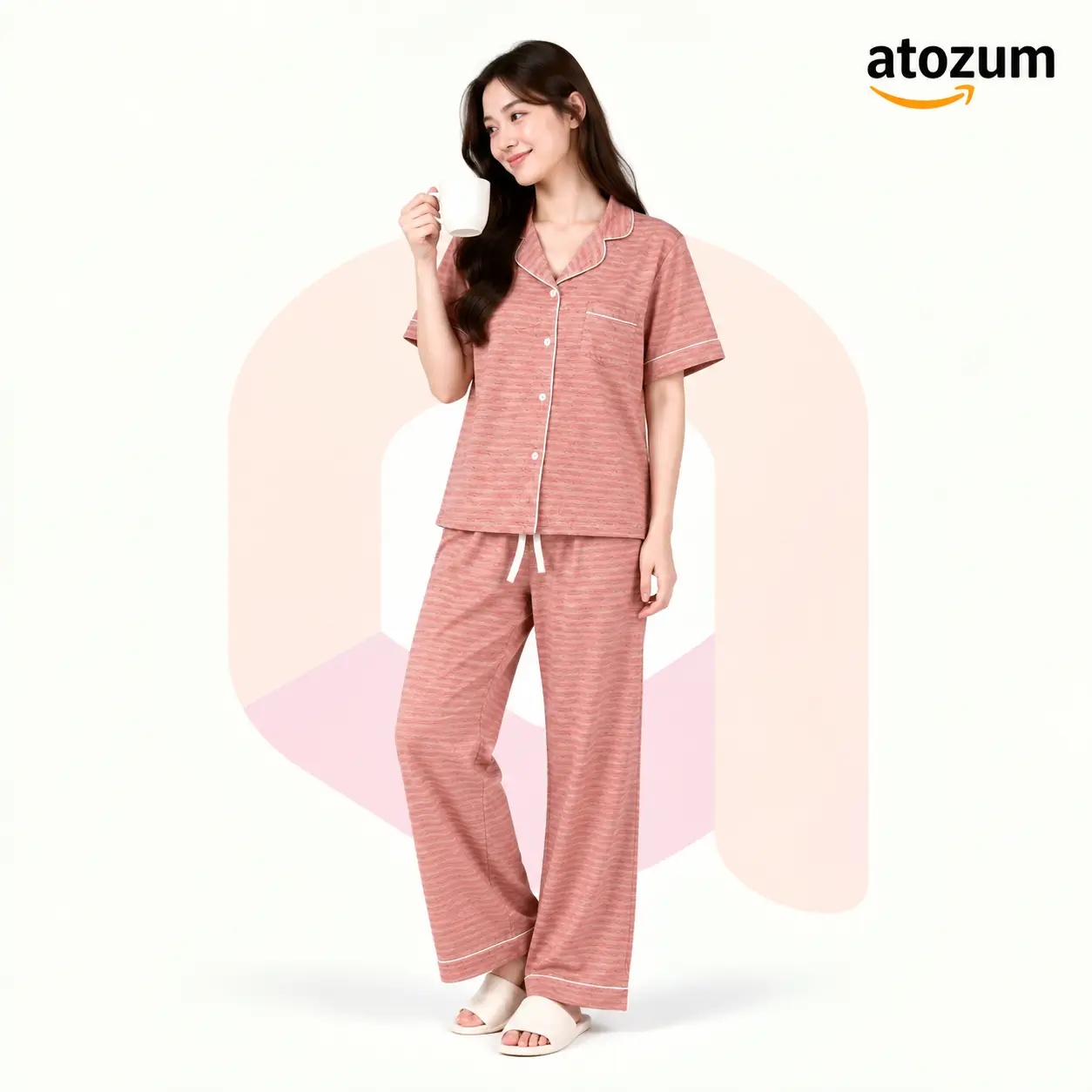 Women's Printed Viscose Cotton Pajama Set | Soothe