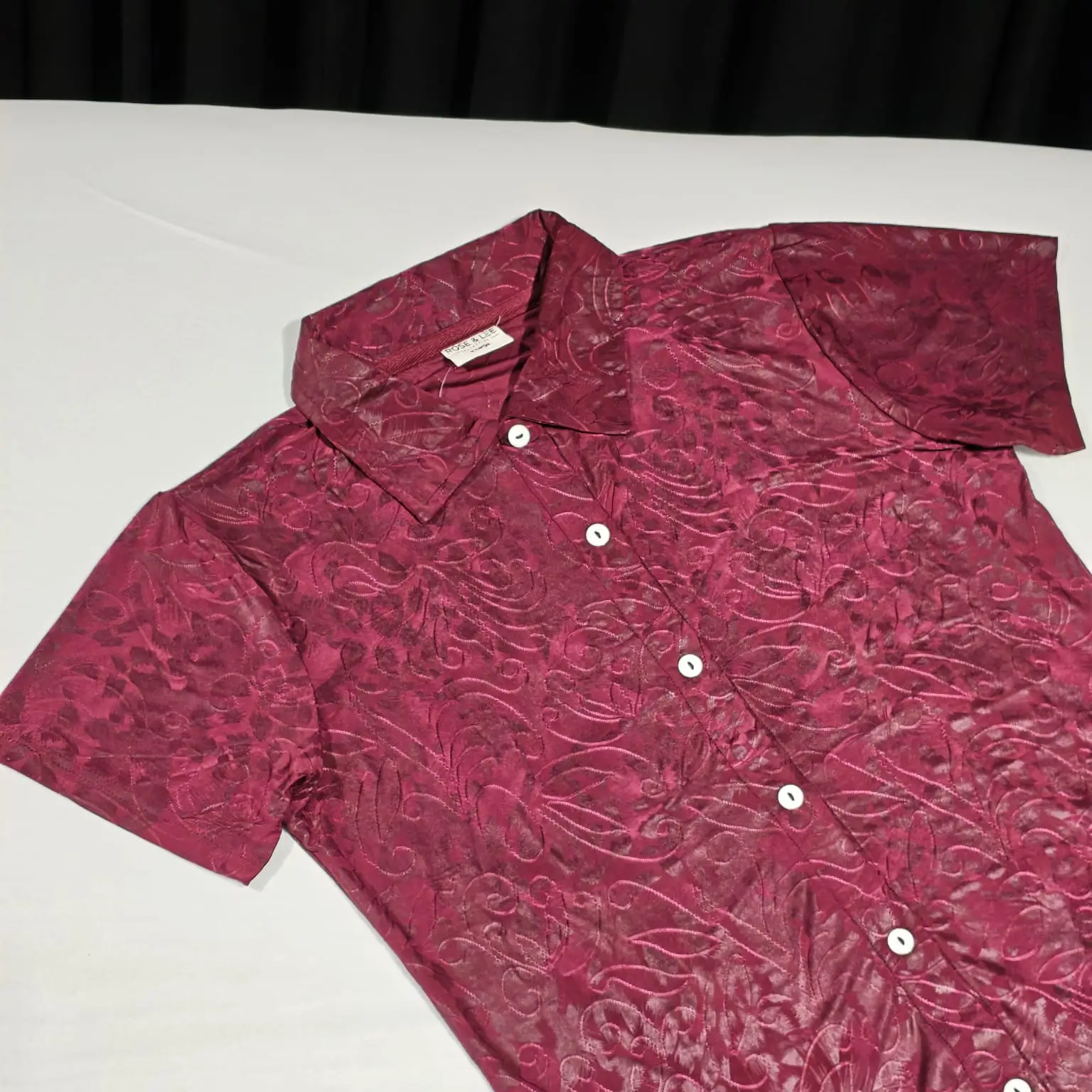 Premium Women's Pajama Set – Cotton Jacquard Self Embroidery Design | Muse - Image 9