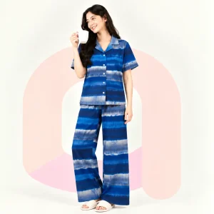 Women's Printed Viscose Cotton Pajama Set | Sintra